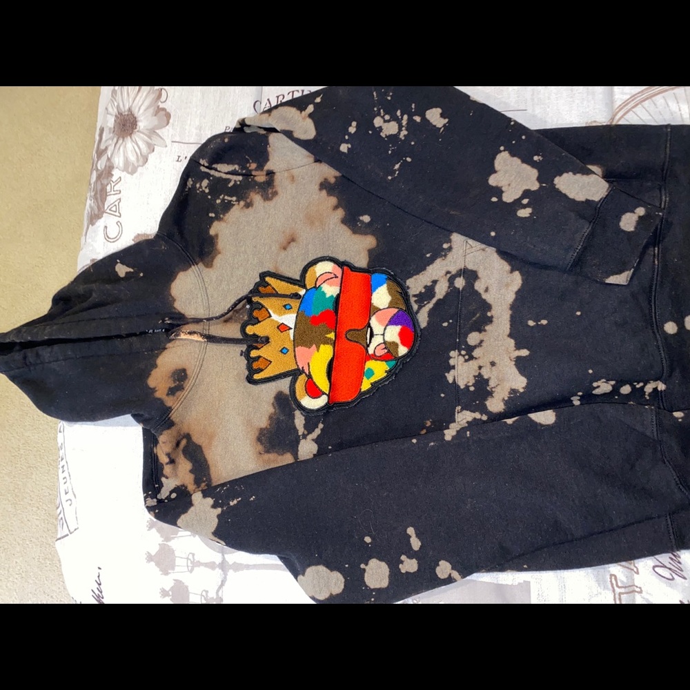Bleached Teddy Bear Hoodie